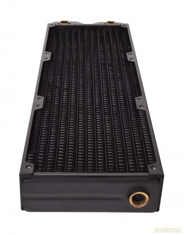 Chłodzenie wodne Pacific CLM360 slim radiator (360mm, 5x G 1/4 miedź) czarne