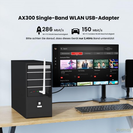 Karta sieciowa U2 V5.0 AX300 USB WiFi-6 Card