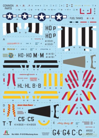 Model plastikowy P-51D Mustang Aces 1/72