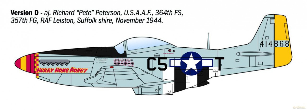Model plastikowy P-51D Mustang Aces 1/72