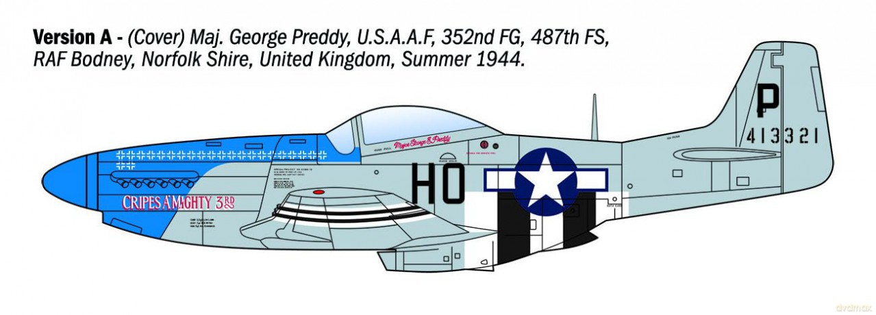 Model plastikowy P-51D Mustang Aces 1/72