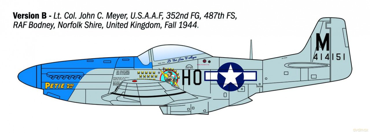 Model plastikowy P-51D Mustang Aces 1/72