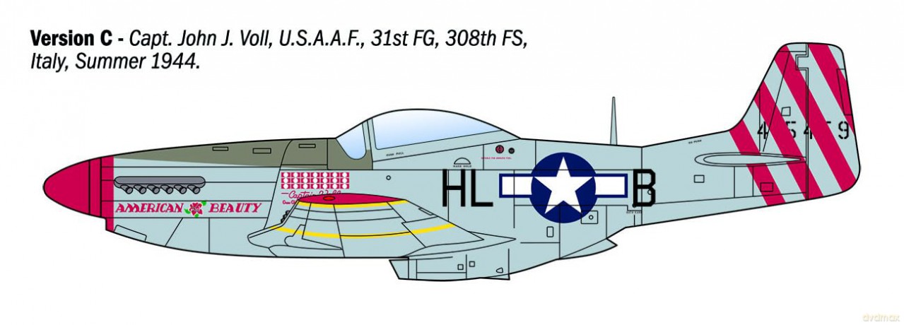 Model plastikowy P-51D Mustang Aces 1/72