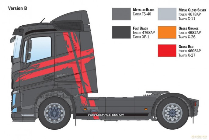 Model plastikowy Volvo FH Low Roof 1/24