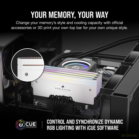 Pamięć DDR5 Dominator Titanium RGB 64GB/6000(4*16GB)C36 Intel XMP White