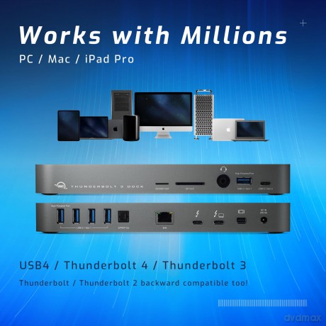 Stacja dokująca Thunderbolt 3 Dock (14 portów, kabel, Mac+Windows) Space Gray