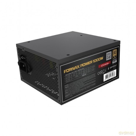 Zasilacz komputerowy Fornax Power 1000W aktywny PFC wentylator 12 cm 80+Gold