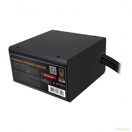 Zasilacz komputerowy Fornax Power 650W 80+Bronze aktywny PFC 120mm wentylator 10-pak