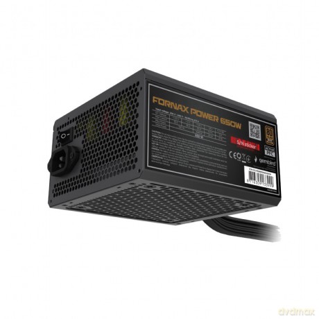 Zasilacz komputerowy Fornax Power 750W 80+Bronze aktywny PFC 120mm wentylator 10-pak