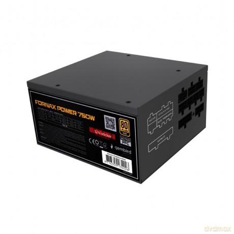 Zasilacz komputerowy Fornax Power 750W aktywny PFC wentylator 12 cm 80+Gold