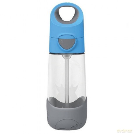 Butelka tritanowa ze słomką 450 ml, Blue Slate, b.box