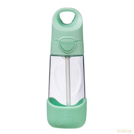 Butelka tritanowa ze słomką 450 ml, Spearmint, b.box