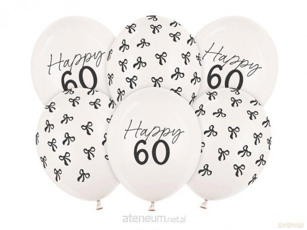Balony 60 Pastel Off-white 30cm 6szt