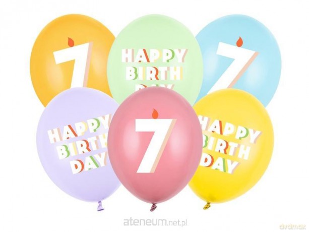 Balony 7 mix 30cm 50szt
