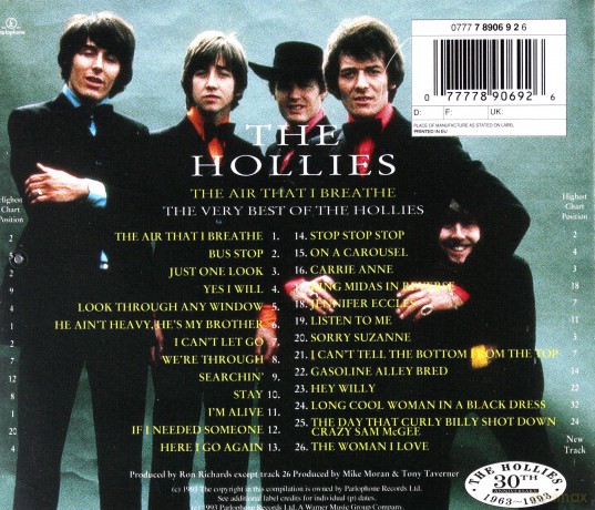 The Hollies: Air That I Breathe - Best Of.. [CD]