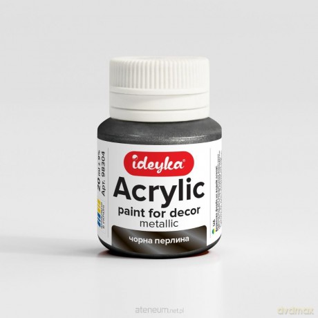 Farba akrylowa metaliczna Czarna perła 20ml