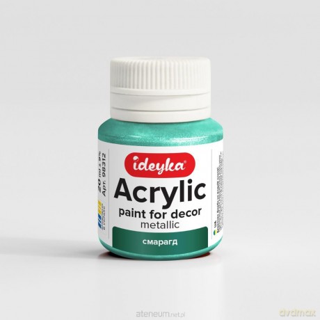 Farba akrylowa metaliczna Szmaragd 20ml