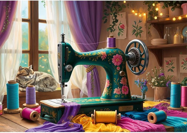 TREFL 1000 el. Moja pracownia krawiecka [PUZZLE]