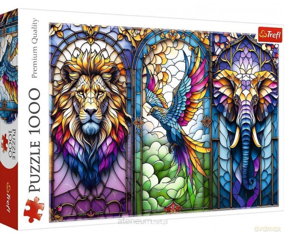 TREFL 1000 el. Witraż: Zwierzęta [PUZZLE]