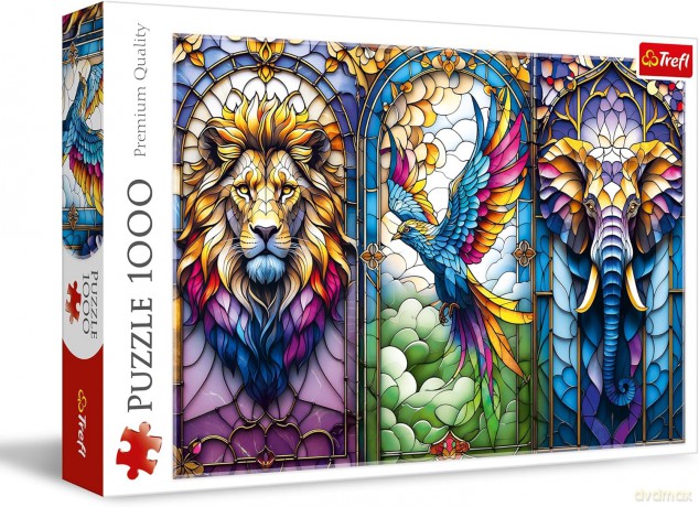 TREFL 1000 el. Witraż: Zwierzęta [PUZZLE]