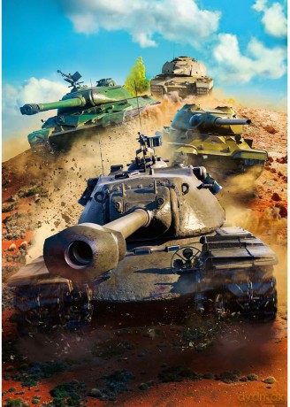 TREFL 1000 el. World of Tanks: Czołgi w boju [PUZZLE]