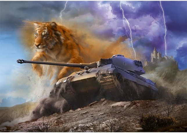 TREFL 1000 el. World of Tanks: Tygrys II [PUZZLE]