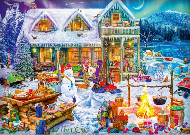 TREFL 1000 el. XMAS Zimowy czas [PUZZLE]