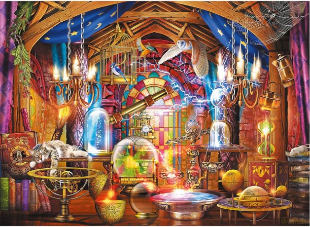 TREFL drewniane 1000 el. Czarodziejska komnata [PUZZLE]