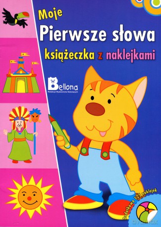 Moje pierwsze słowa. Książeczka z naklejkami. Kotek [KSIĄŻKA]