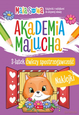 3 latek ćwiczy spostrzegawczość. Akademia malucha [KSIĄŻKA]