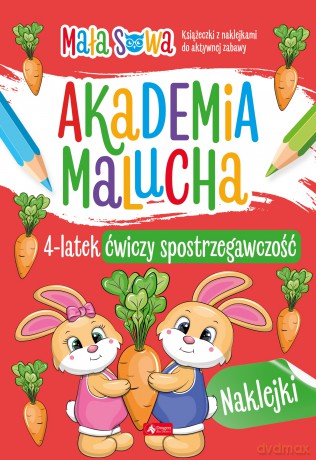 4 latek ćwiczy spostrzegawczość. Akademia malucha [KSIĄŻKA]