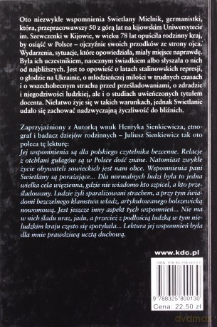 Moje życie w sowieckiej epoce kłamstwa i strachu - Swietlana Mielnik [KSIĄŻKA]