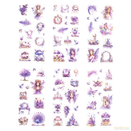 Naklejki Pet Wróżki Amethyst 6 arkuszy