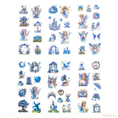 Naklejki Pet Wróżki Blue Stardust 6 arkuszy