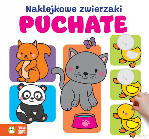 Puchate. Naklejkowe zwierzaki [KSIĄŻKA]