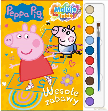 Wesołe zabawy. Świnka Peppa. Maluję, bo lubię [KSIĄŻKA]