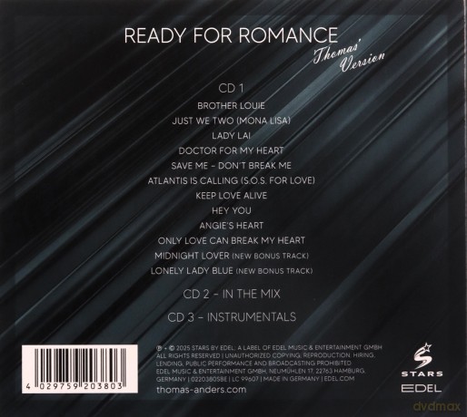 Thomas Anders: Ready For Romance [3CD]