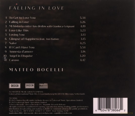 Matteo Bocelli: Falling In Love [CD]
