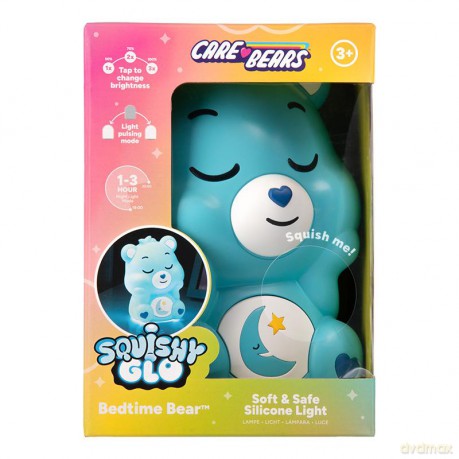 Care Bears Bedtime Bear SquishyGlo Silicone Light Rechargeable / Troskliwe Misie silikonowa lampka z akumulatorem - śpioszek (wysokość 15 cm)