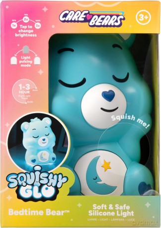 Care Bears Bedtime Bear SquishyGlo Silicone Light Rechargeable / Troskliwe Misie silikonowa lampka z akumulatorem - śpioszek (wysokość 15 cm)