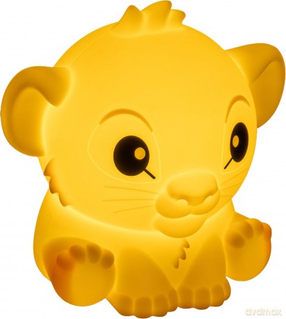 Disney Lion King SquishyGlo Silicone Light Rechargeable Simba (high: 15 cm) / Disney Król Lew silikonowa lampka z akumulatorem - Simba (wysokość 15 cm)