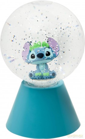 Disney Stitch LED Glitter Ball (high: 17 cm) / Disney Stitch brokatowa kula świecąca (wysokość 17 cm)