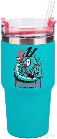 Fortnite Gamer Cup insulated cup and straw (600 ml) / Fortnite kubek podróżny gracza ze słomką (600 ml)