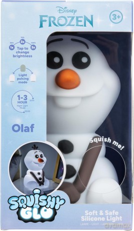 Frozen Olaf SquishyGlo Silicone Light Rechargeable (high: 15 cm) / Kraina Lodu silikonowa lampka z akumulatorem - Olaf (wysokość 15 cm)