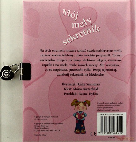 Mój mały sekretnik [KSIĄŻKA]