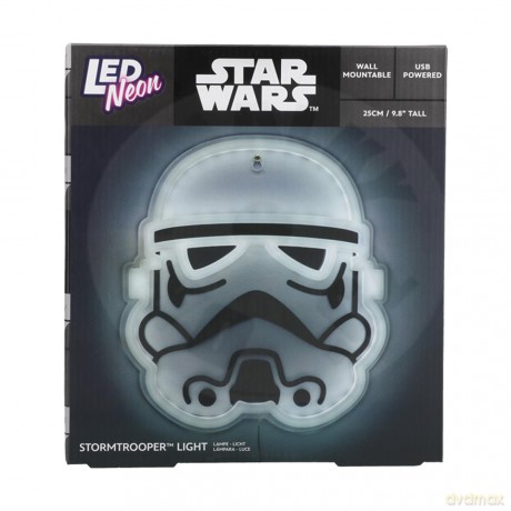 Star Wars Stormtrooper Wall Mountable Led Neon Light Lampka 25 cm