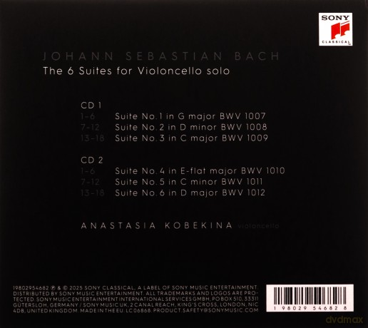 Anastasia Kobekina: Bach: Cello Suites [2xCD]