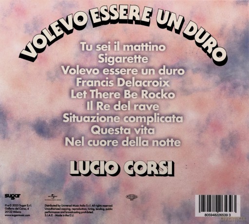 Lucio Corsi: Volevo Essere Un Duro [CD]