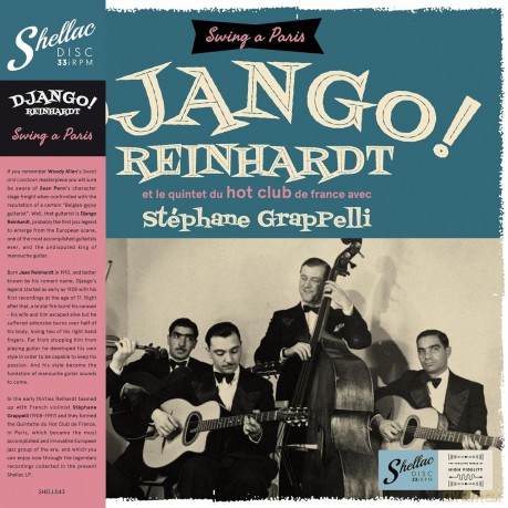 Django Reinhardt: Et Le Quintet Du Hot Club De France Avec Stephane Grapelli [Winyl]