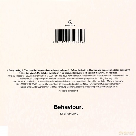Pet Shop Boys: Behaviour [CD]